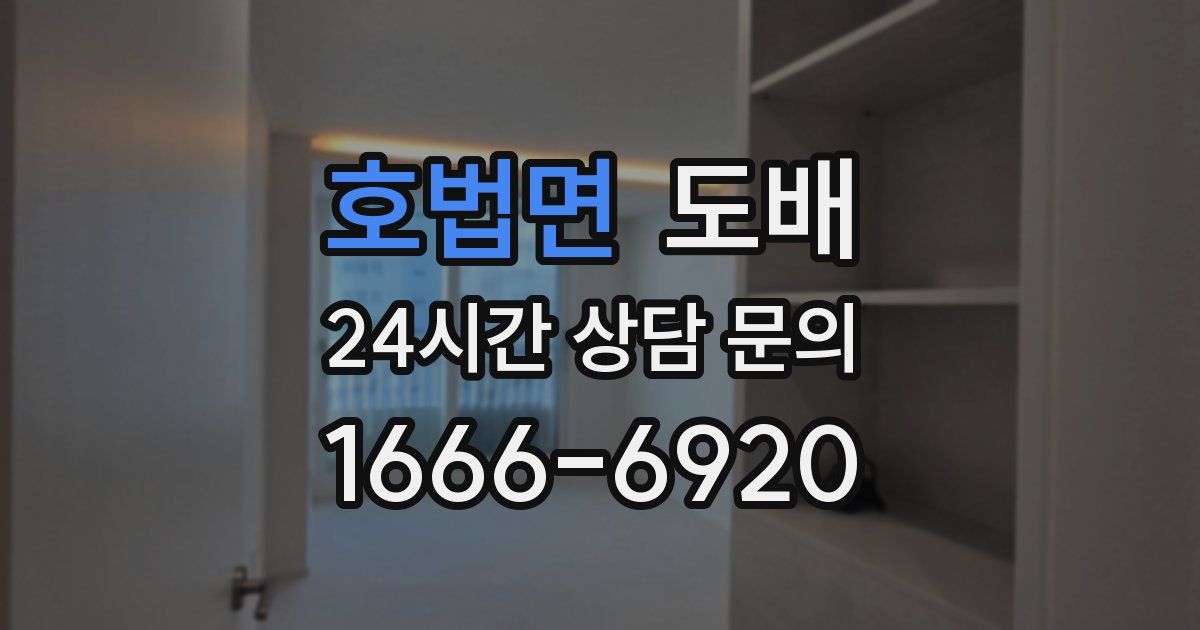 호법면 도배