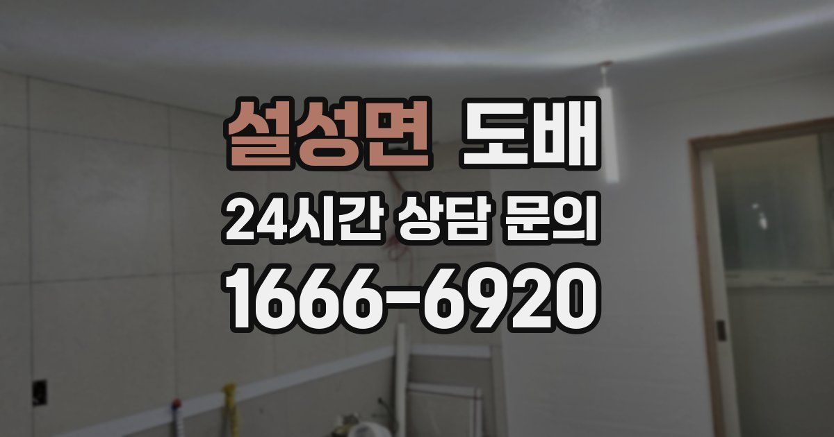 설성면 도배