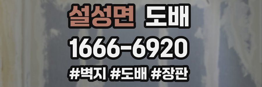 설성면 도배