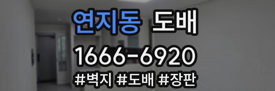 연지동 도배