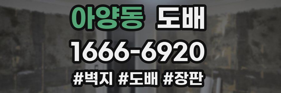 아양동 도배