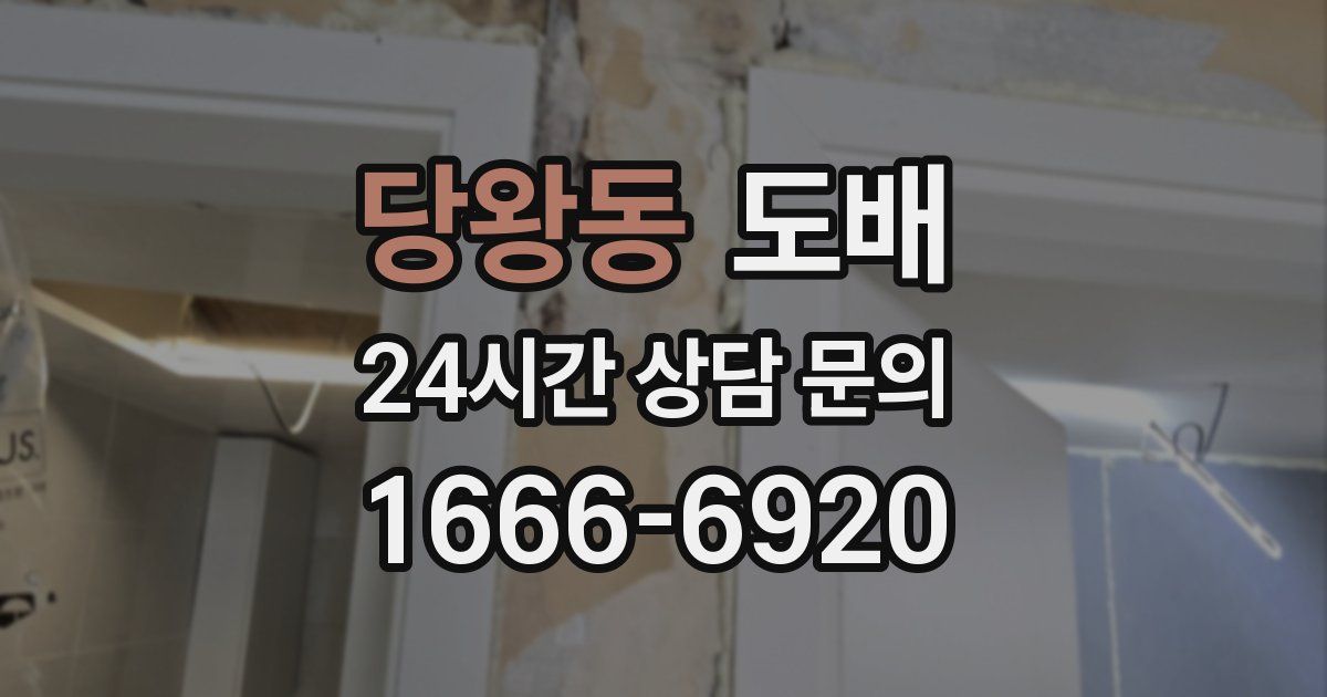 당왕동 도배