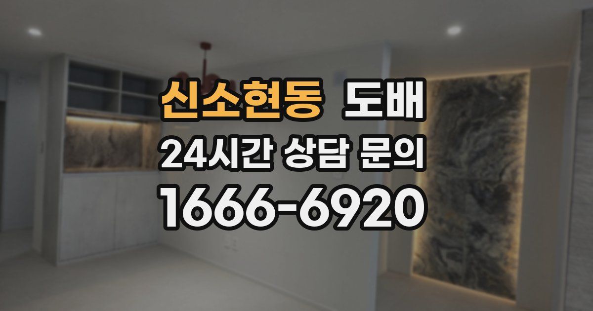 신소현동 도배