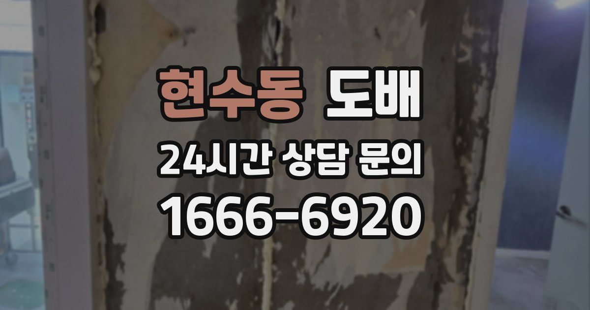 현수동 도배