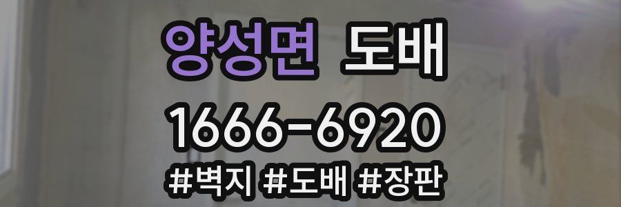양성면 도배