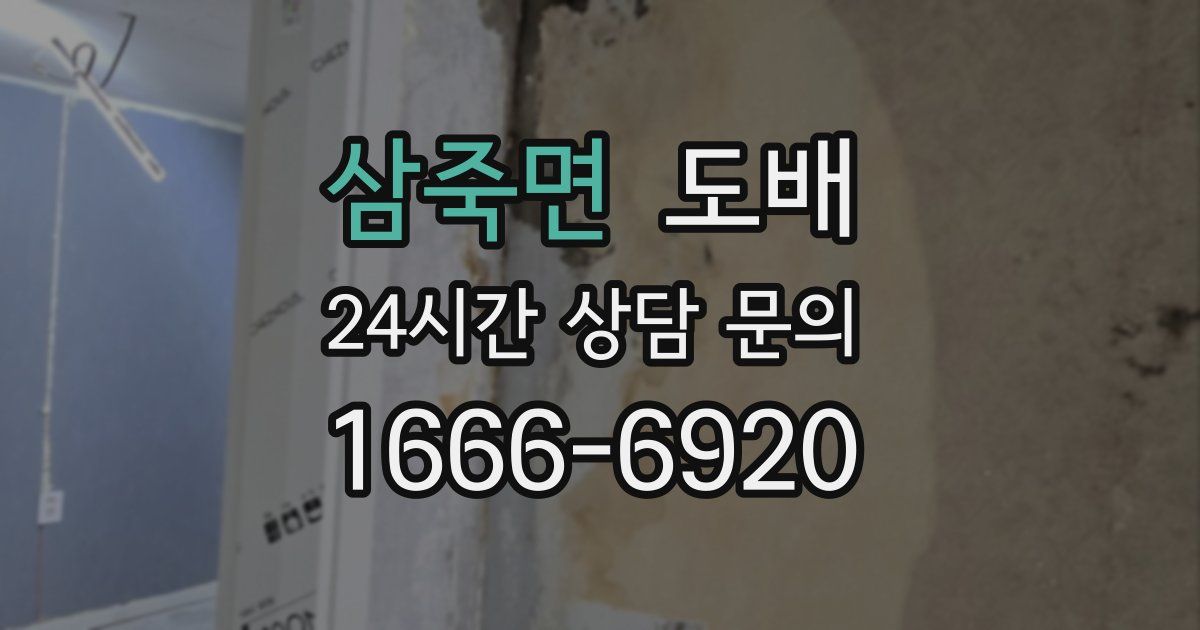 삼죽면 도배