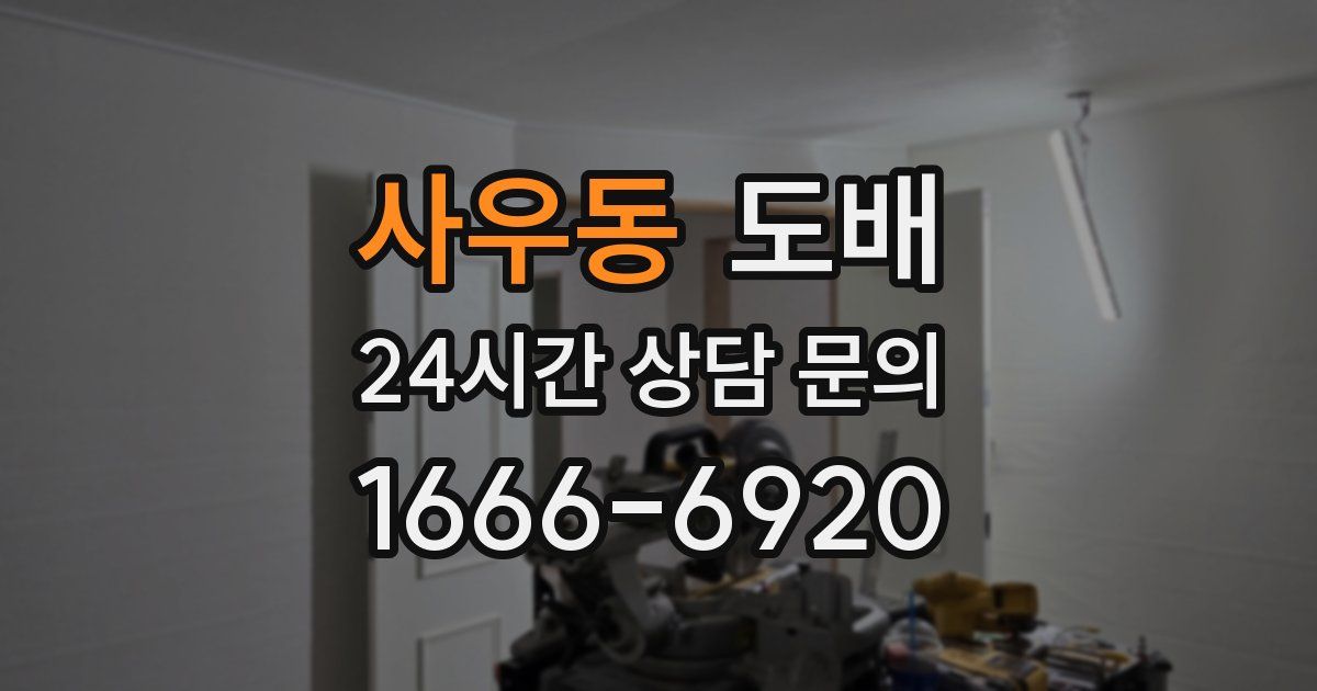 사우동 도배