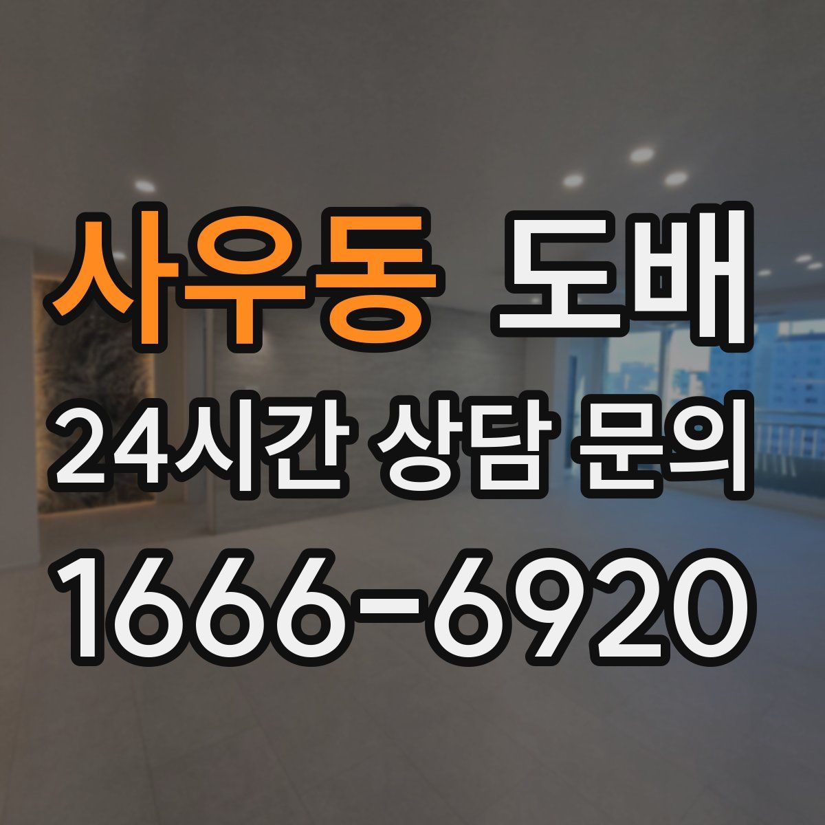 사우동 도배