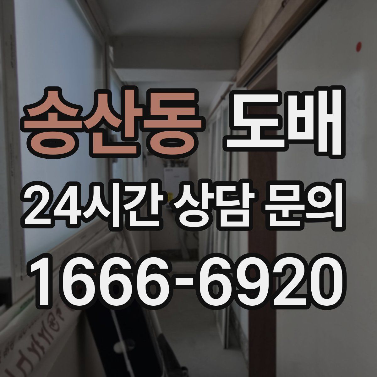 송산동 도배