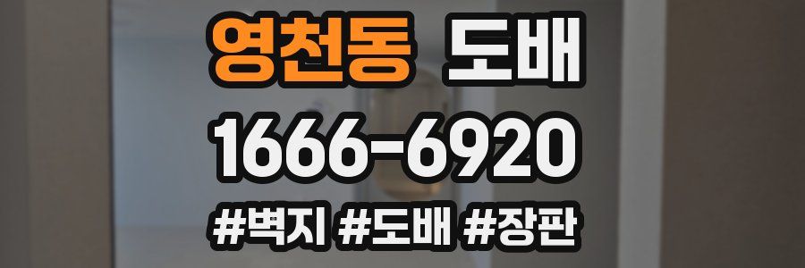 영천동 도배