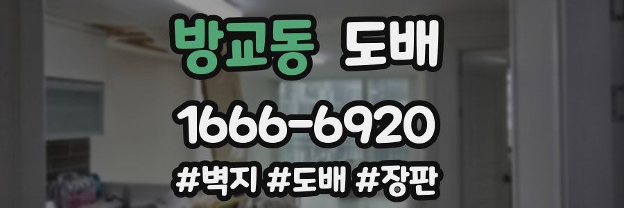 방교동 도배