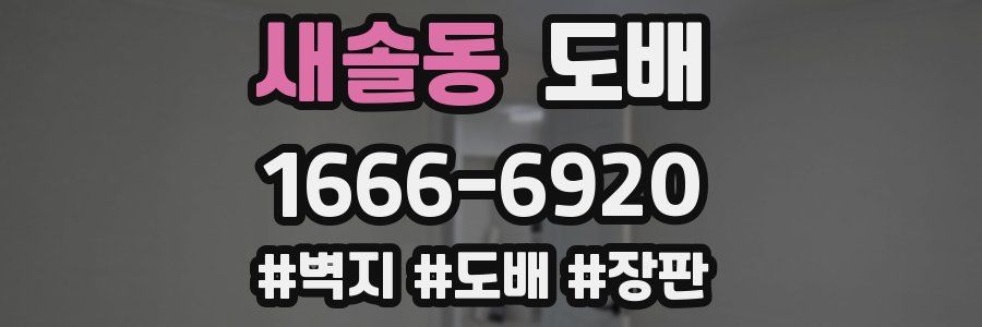 새솔동 도배