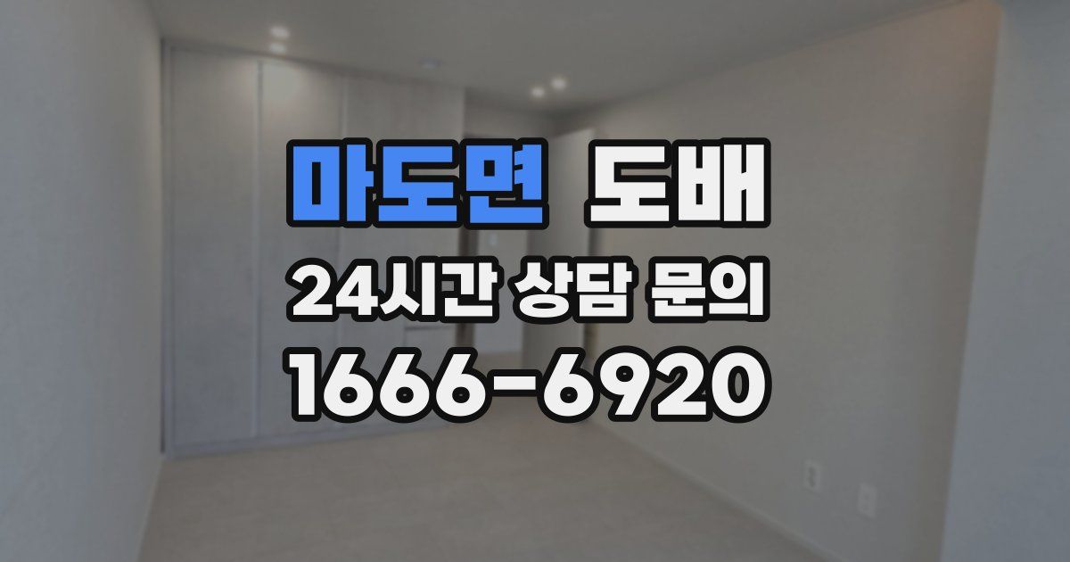 마도면 도배