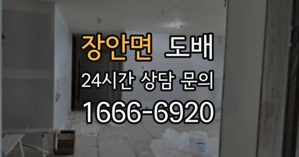 장안면 도배