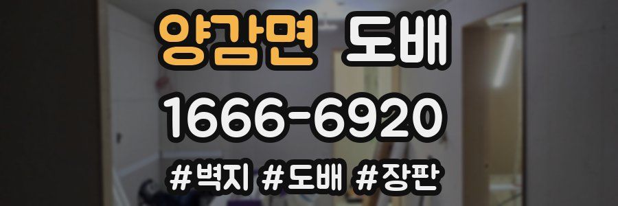 양감면 도배