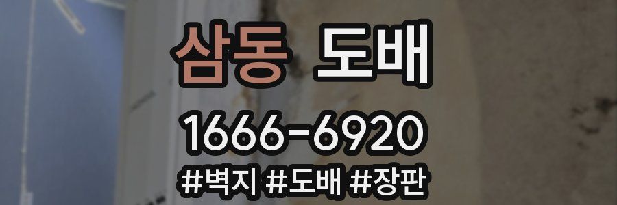 삼동 도배