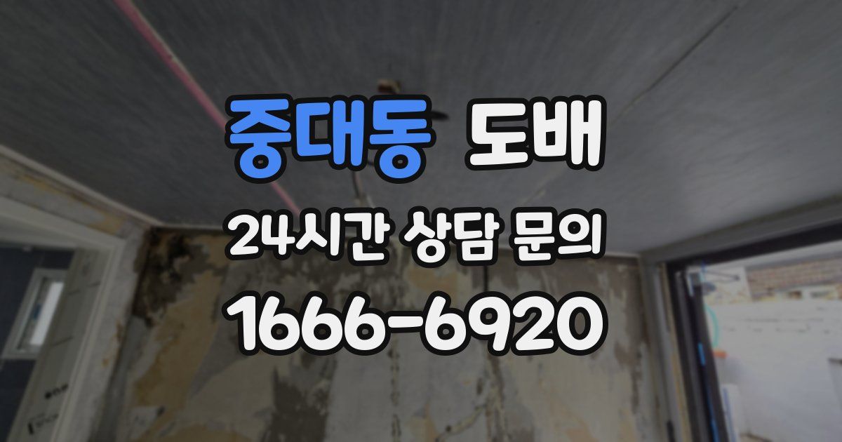 중대동 도배