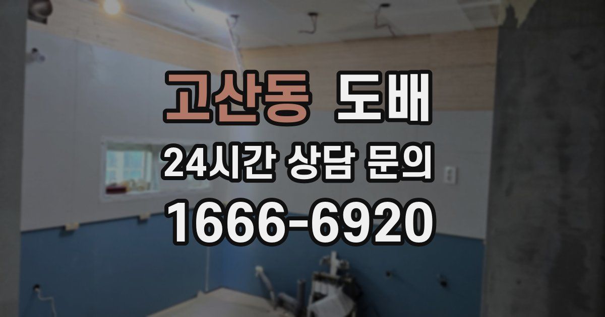 고산동 도배