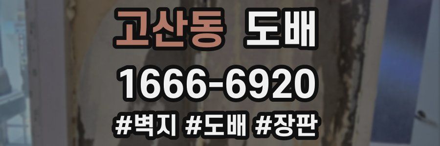 고산동 도배
