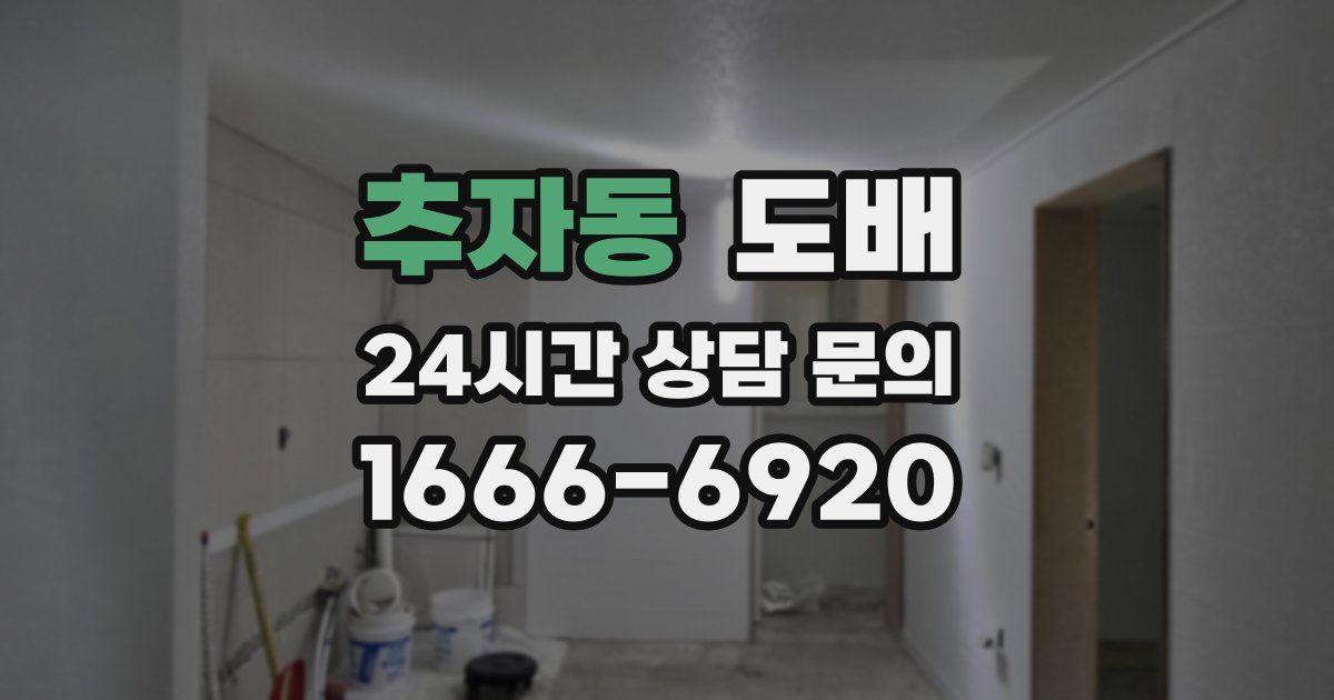 추자동 도배