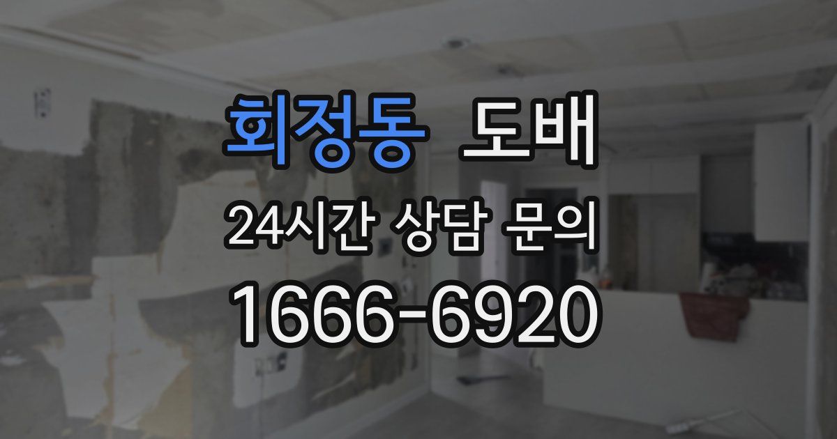 회정동 도배
