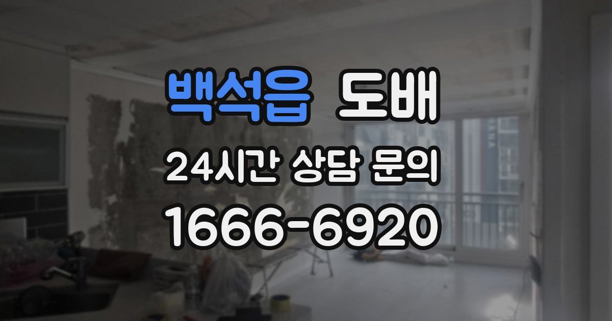 백석읍 도배