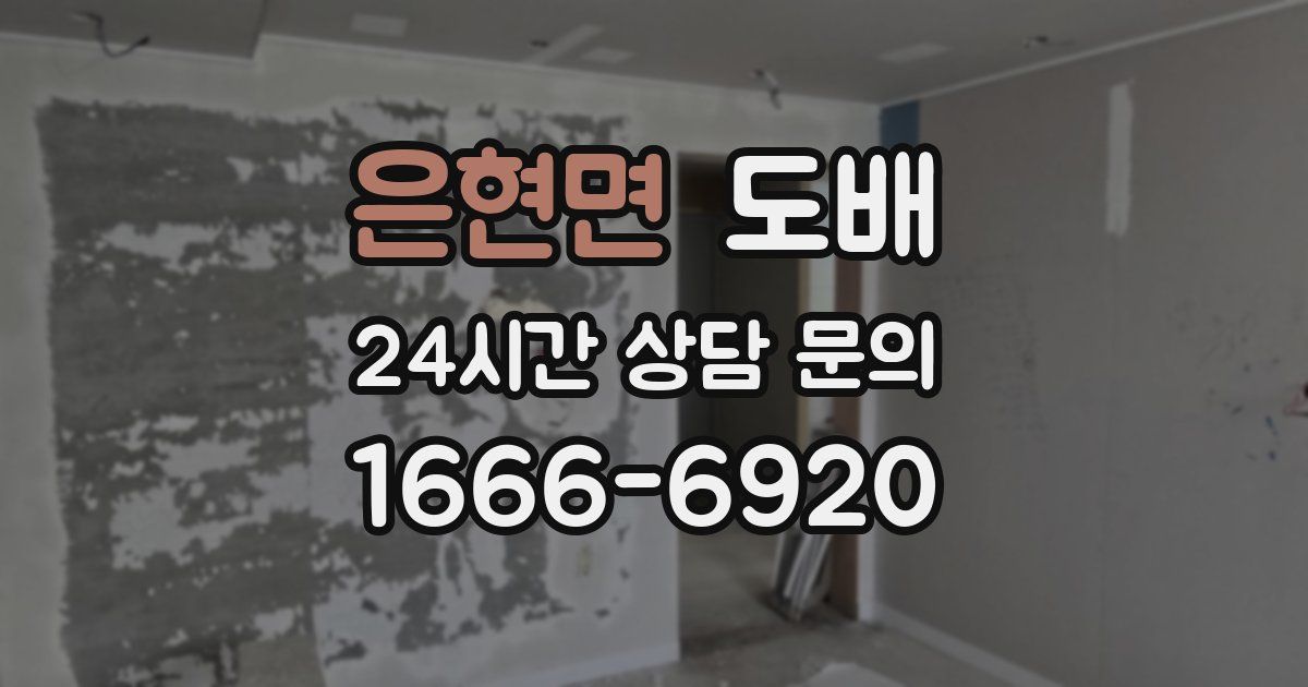 은현면 도배