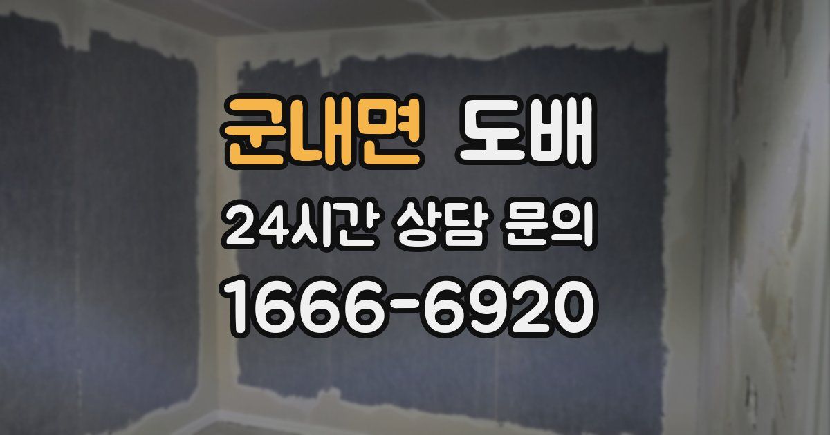 군내면 도배