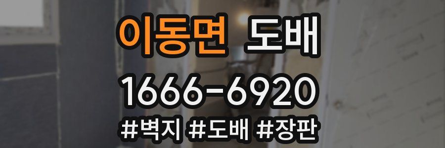 이동면 도배