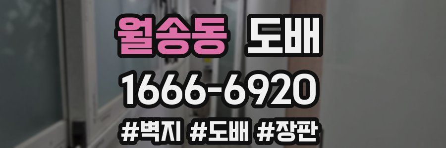 월송동 도배