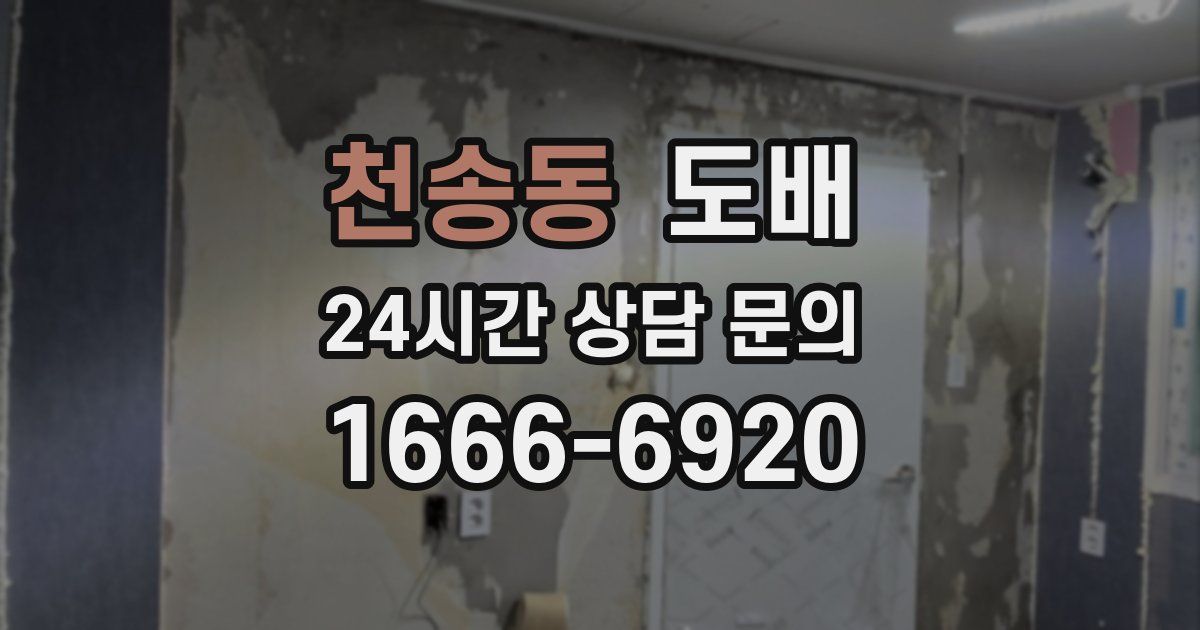 천송동 도배