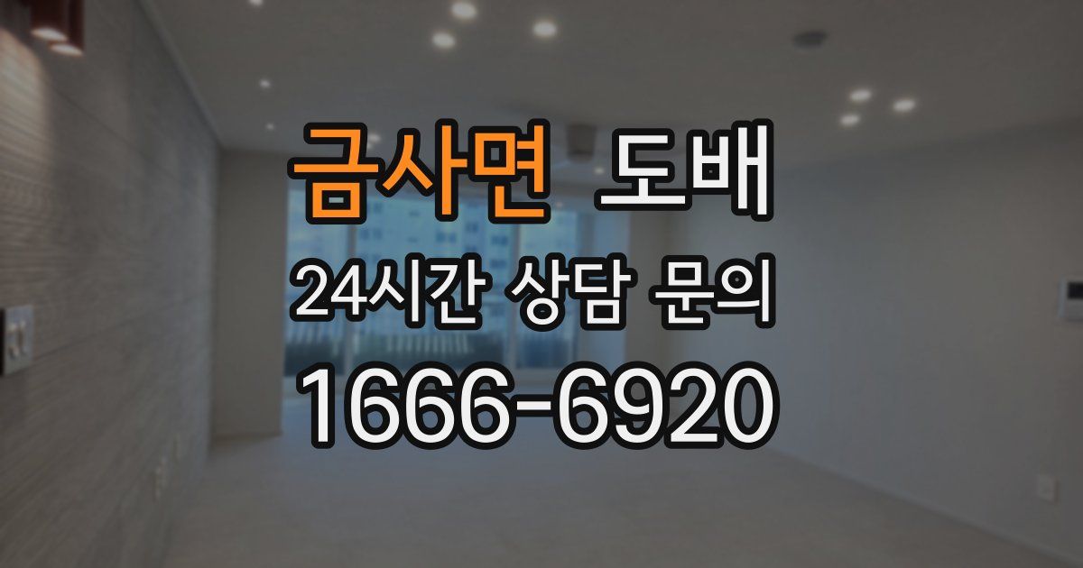 금사면 도배