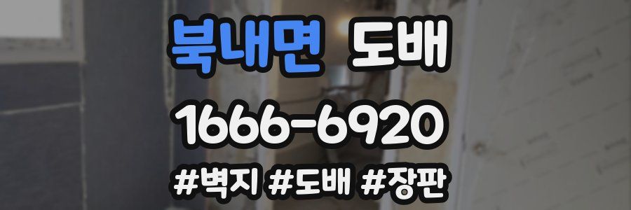 북내면 도배