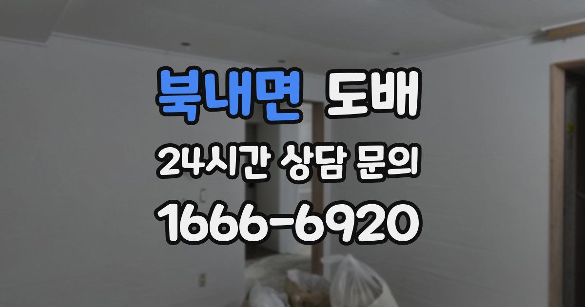 북내면 도배