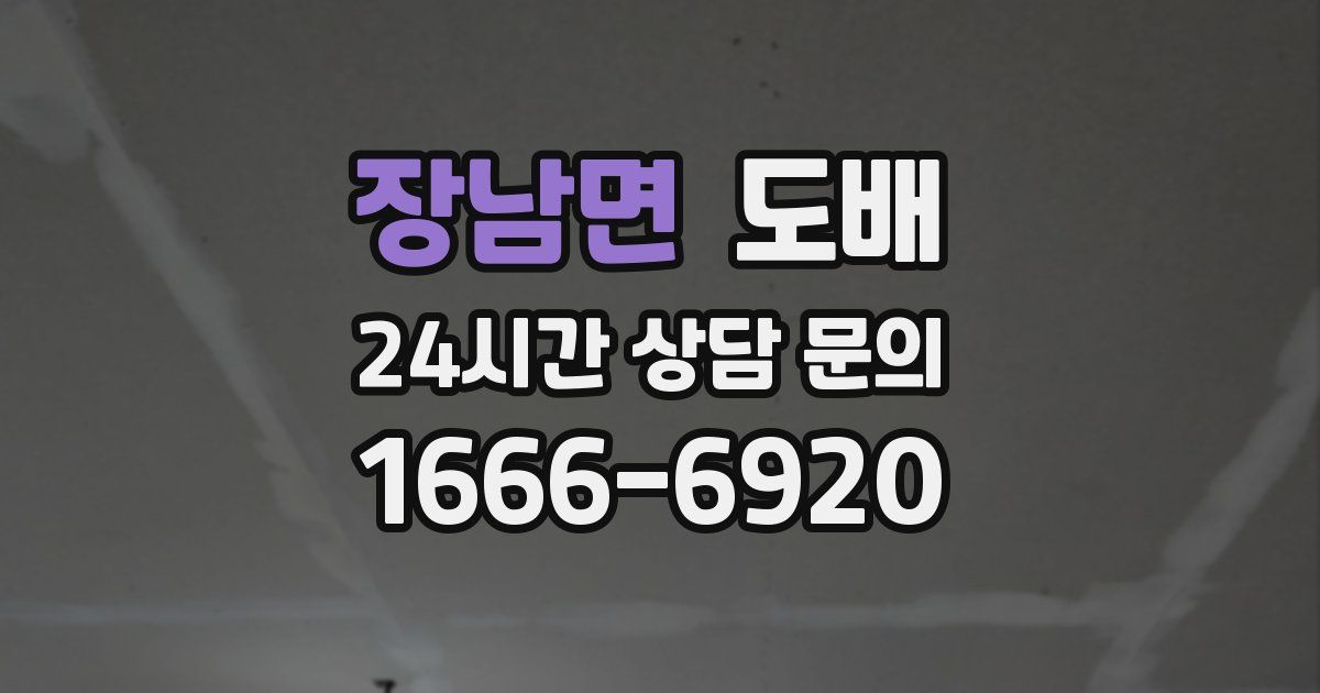 장남면 도배