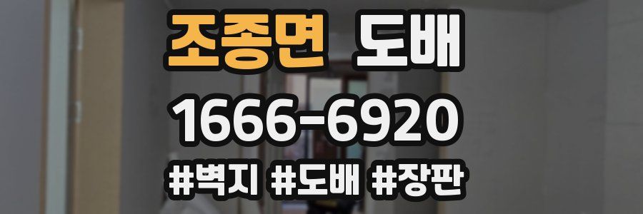조종면 도배