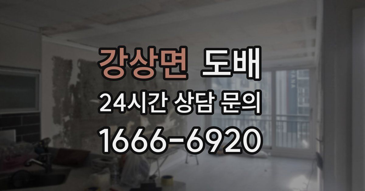 강상면 도배