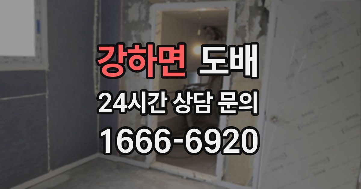 강하면 도배