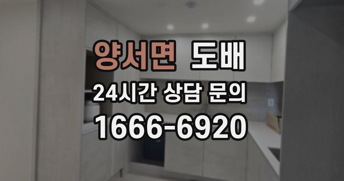 양서면 도배