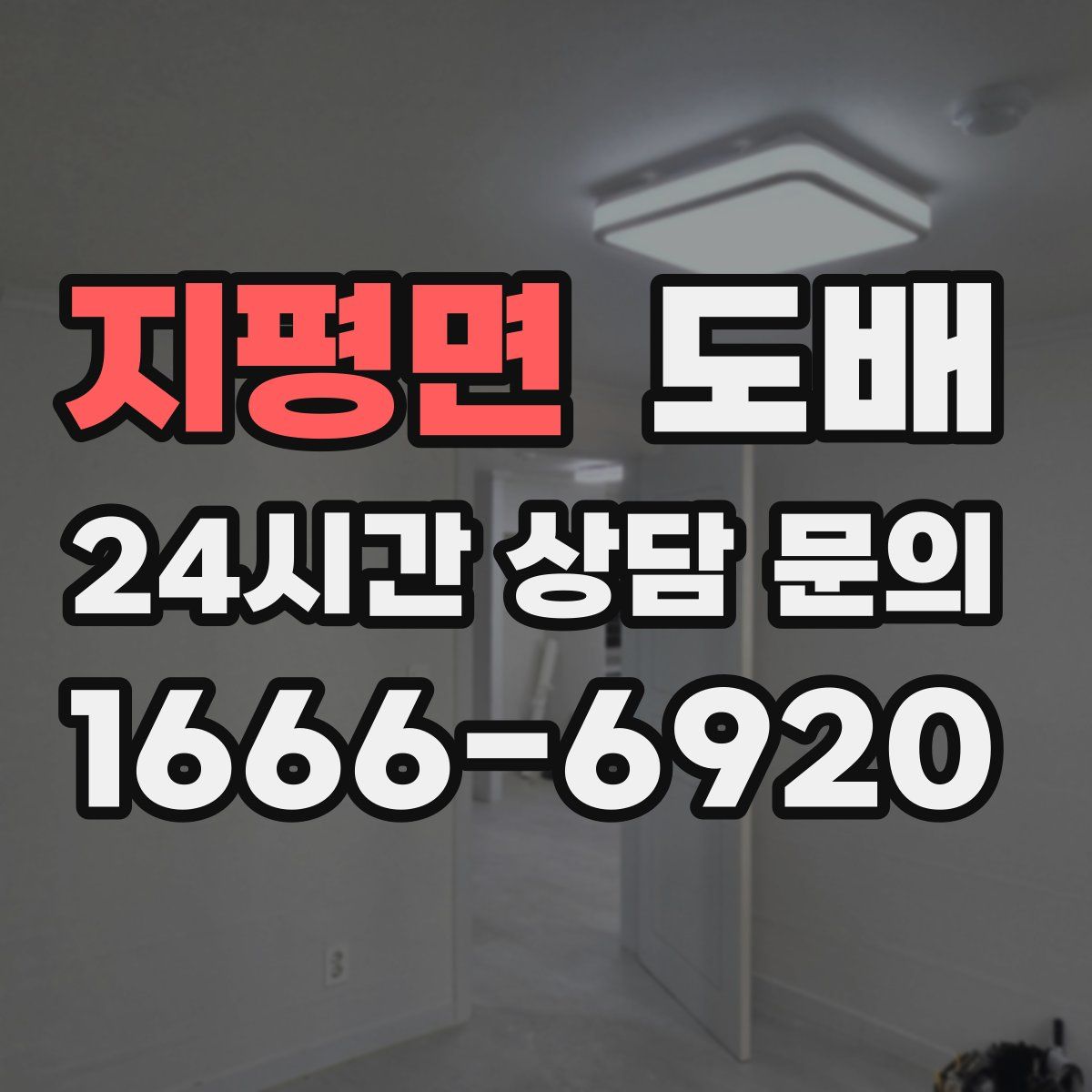 지평면 도배