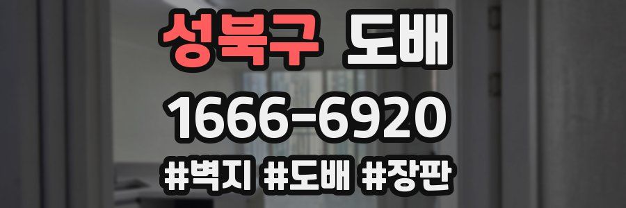 성북구 도배