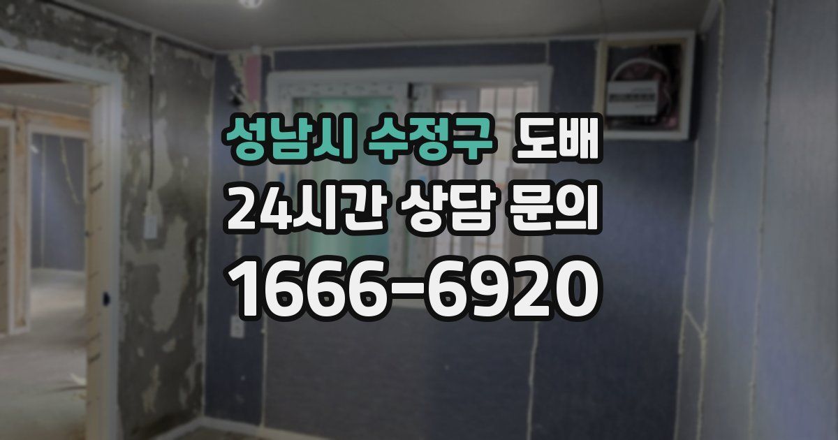 성남시 수정구 도배