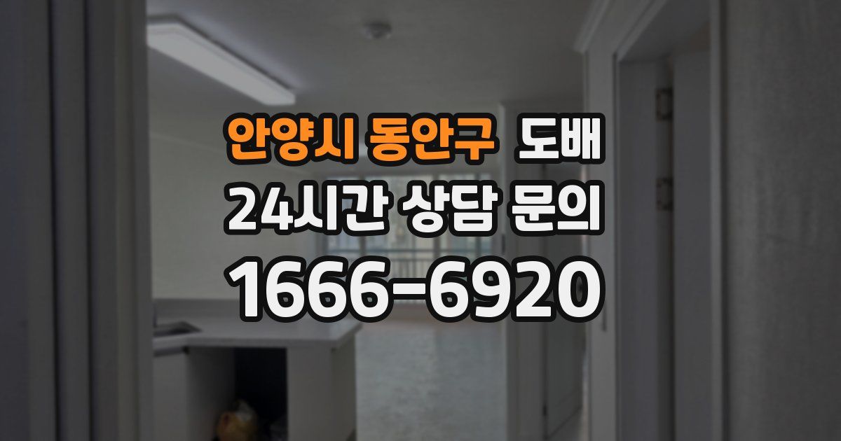안양시 동안구 도배