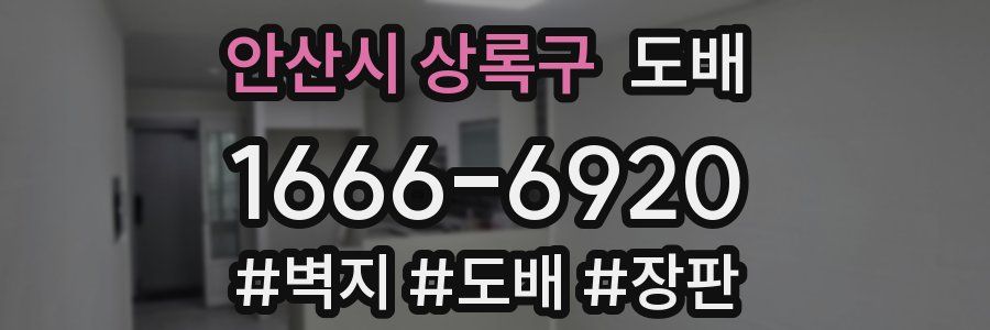 안산시 상록구 도배