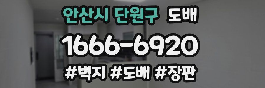안산시 단원구 도배