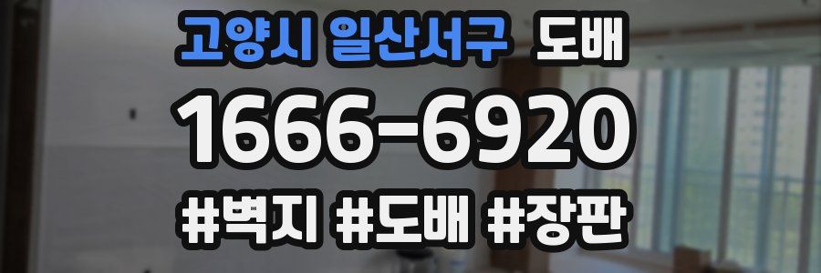 고양시 일산서구 도배