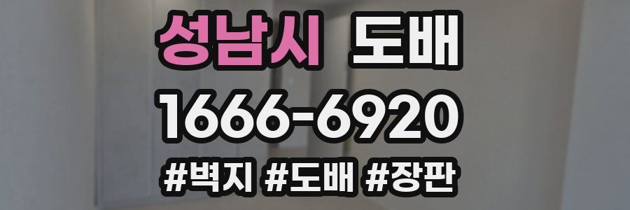 성남시 도배