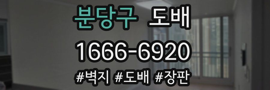 분당구 도배