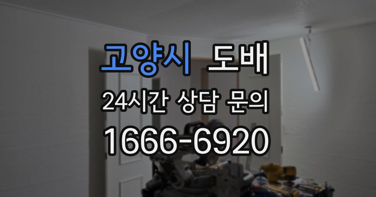 고양시 도배
