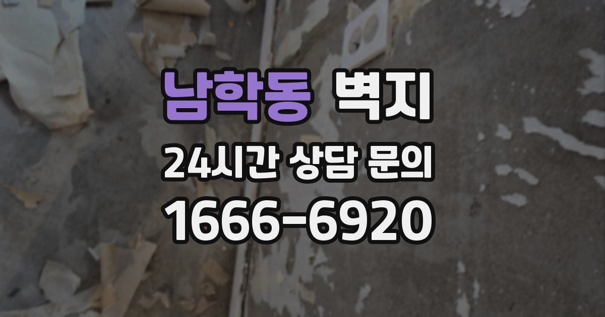 남학동 벽지